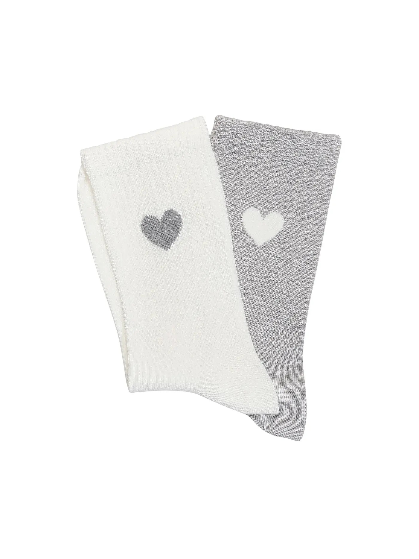 OPUS | Socken YENNIS LOVE 2er Pkg. milk | hellgrau